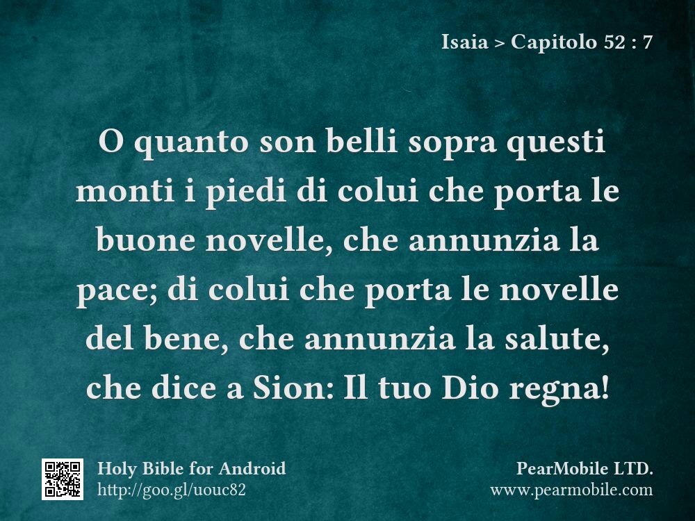 Isaia, Capitolo 52:7